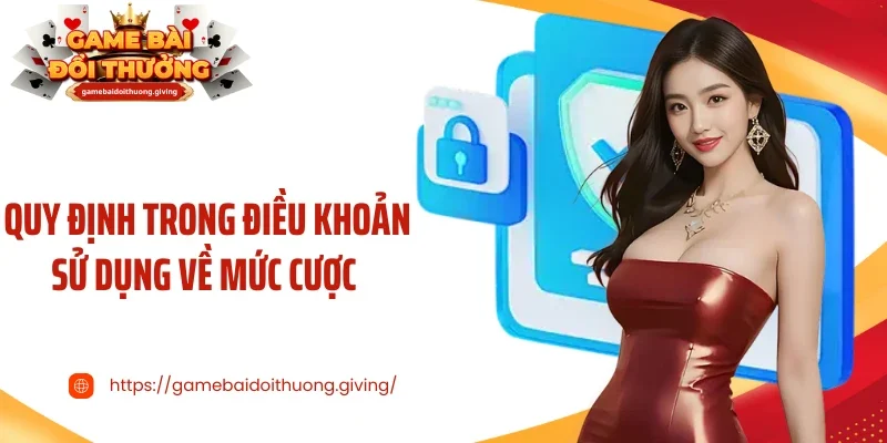 Quy định trong điều khoản sử dụng về mức cược